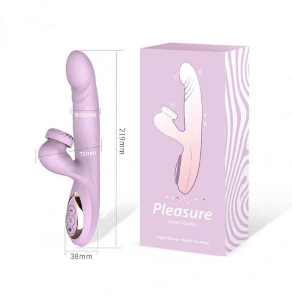 DIBE - Fairy Wand Thrusting Rotating Vibrator (Chargeable - Purple)